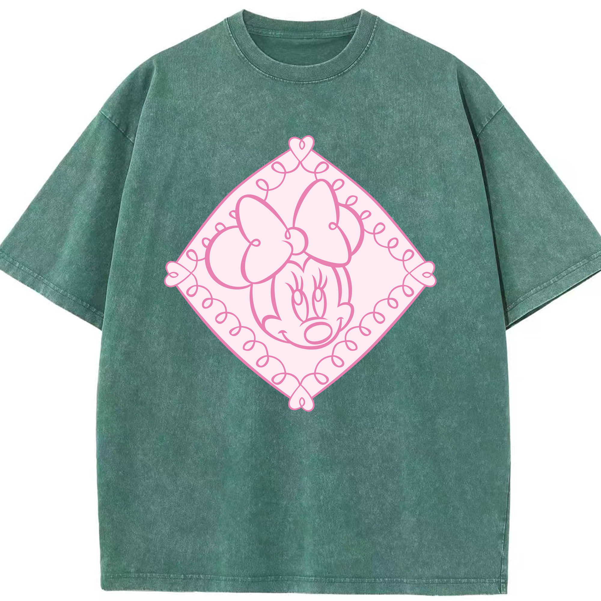 （画像用） ミッキーマウス Mickey Mouse 綿100% ヴィンテージ風 半袖Tシャツ（フロントプリント）